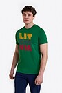 Medvilniniai marškinėliai trumpomis rankovėmis LIE-TU-VA 1 | ŽALIA | Audimas